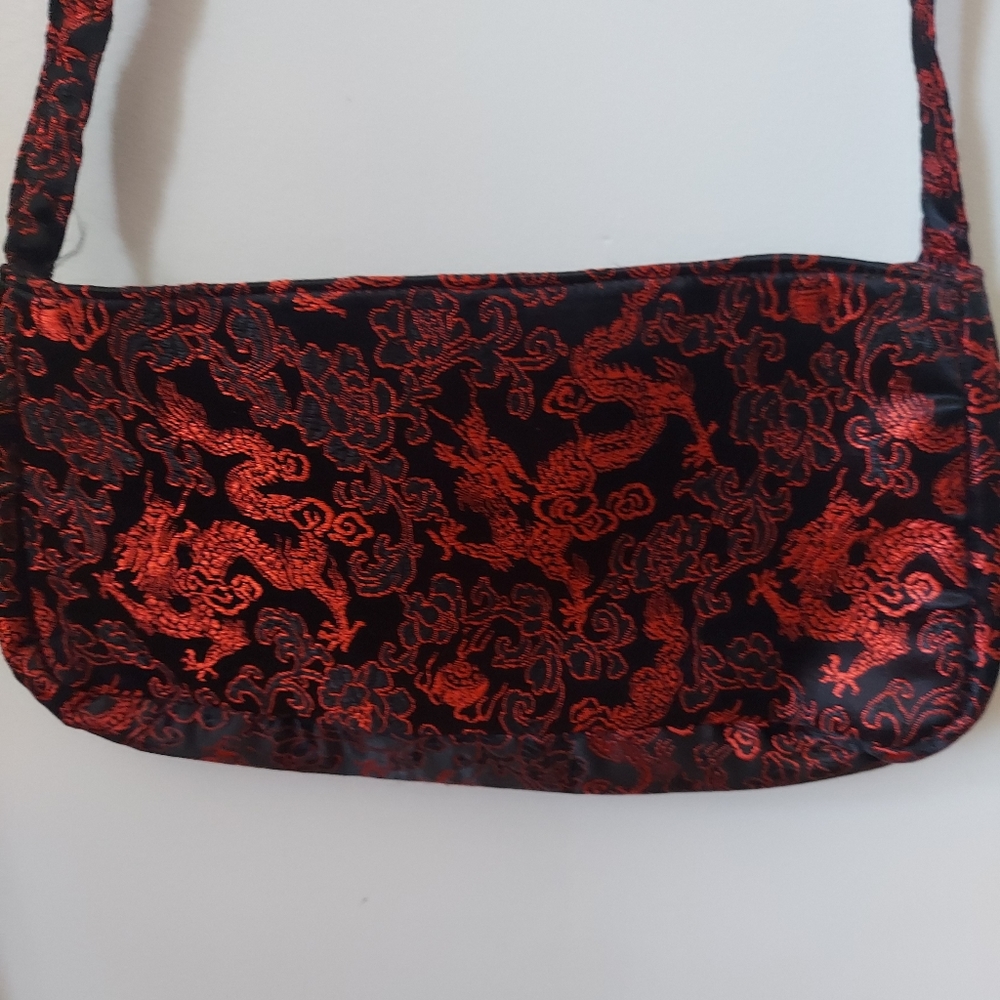 Red and Black Dragon handbag